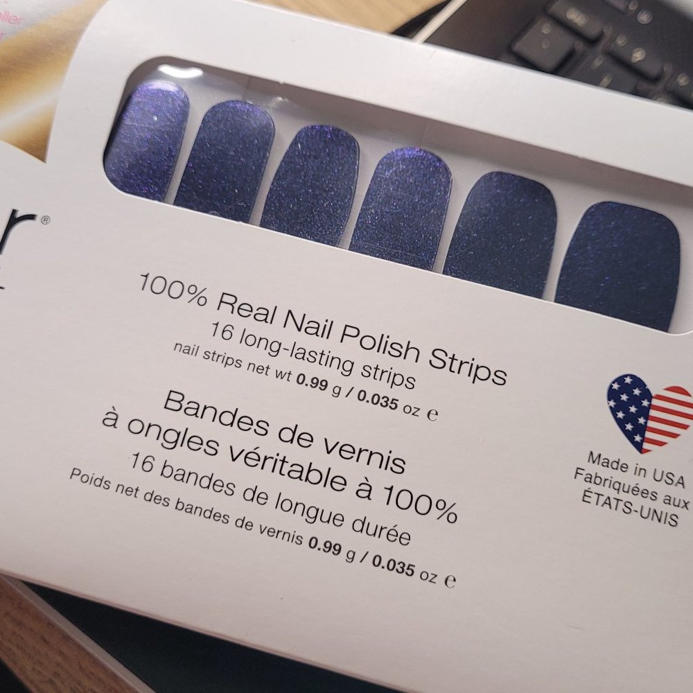 Retired Color Street Nail Strip Blue in Peru